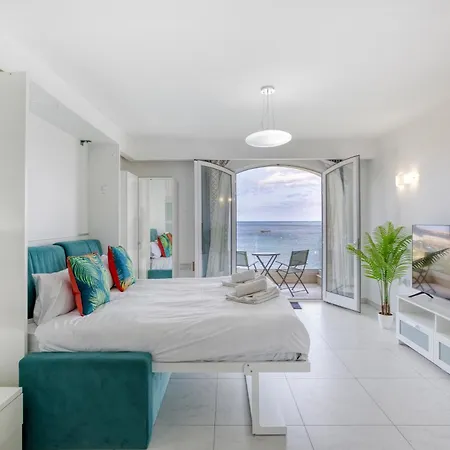 Seafront, Studio Home With Private Seaview Terrace By 360 Estates St. Paul's Bay Exterior photo