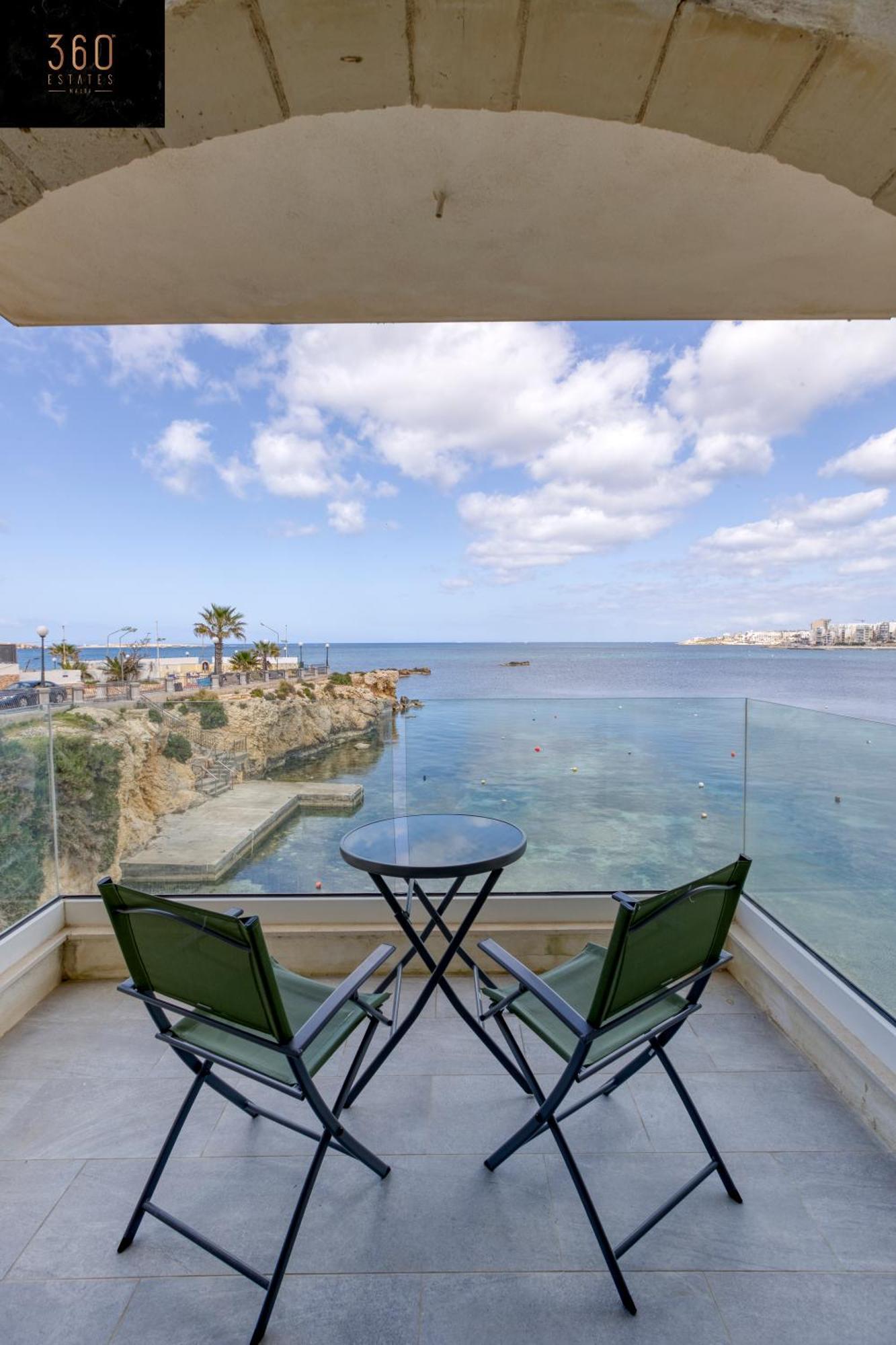 Seafront, With Private Seaview Terrace By 360 Estates San Pawl il-Baħar